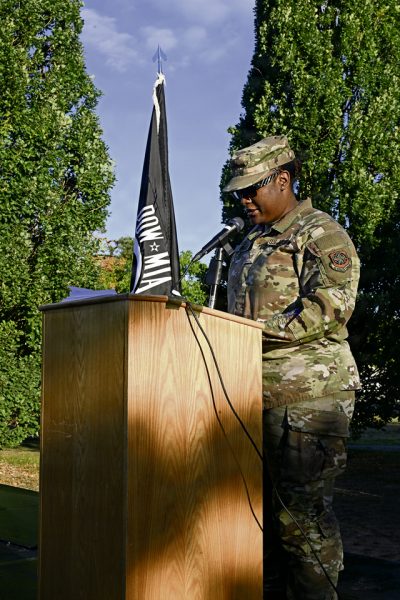 521 AMOW leaders carry flag, honor POW/MIAs during 24-hour run